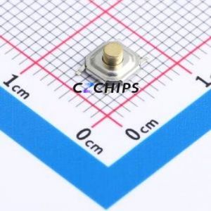 TS-1076S-A8B3 Tactile Switch SMD-4P,5.2x5.2mm Switch Single Pole Single Throw Round Button 2.5N 5.2mm - Product Image 1