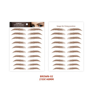 Custom Eyebrow Temporary <b>Tattoo</b> Stickers Eco Friendly Waterproof <b>Paper</b> Face Makeup <b>Tattoo</b> for Wedding 3 to 7 Days - Product Image 6