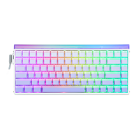 Teclado para Juegos AULA Hero84 HE US QWERTY con Cable, Retroiluminación RGB, 78 Teclas, 8KHz Polling, USB Tipo-C, Programable