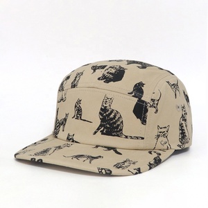 Gorras Casuales de Alta Calidad con Logotipo Impreso Digitalmente Personalizado, Gorras de 5 Paneles con Visera Plana 100% Algodón para Hombres y Mujeres - Product Image 1