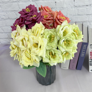Meifeng 7 Têtes de Roses Artificielles en Soie Effet Diamant pour Bouquet de Mariage et Décoration Intérieure - Product Image 3