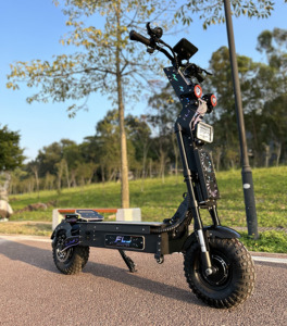 Trottinettes pliantes puissantes FLJ <span class=keywords><strong>X14</strong></span> 72V 12000W améliorées avec batterie amovible, pneus tout-terrain de 14 pouces, trottinette électrique - Product Image 1