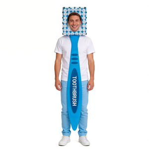 Conjunto de Cosplay de pasta de dientes y cepillo de dientes, disfraz creativo para fiesta de Halloween, traje de juego de rol - Product Image 5