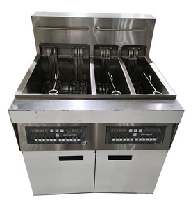 Commercial Electric Deep <strong>Fryer</strong> with 3 Tanks 4 Baskets Restaurant Use <strong>Chips</strong> Fish Donuts KFC Chicken More - Product Image 6