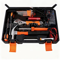 Ensemble d'outils de bricolage à domicile, boîte à outils combinée pour le travail du bois, kit de réparation automobile, boîte à outils multifonctionnelle OEM, acier au carbone