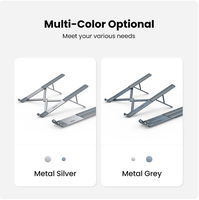 UGREEN LP451 Support d'ordinateur portable pour Macbook Support vertical pliable en aluminium pour ordinateur portable Support pour ordinateur portable Support pour tablette Macbook Pro Support pour téléphone portable