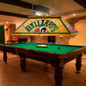 Lustre LED de style Tiffany pour table de billard de 42 pouces, verre teinté personnalisé, éclairage pour salle de billard, salle de snooker, bar - Product Image 1