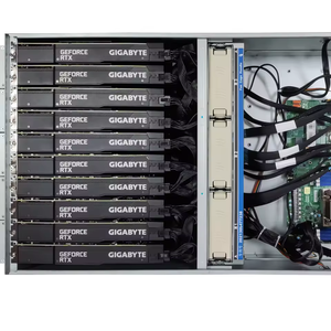 เซิร์ฟเวอร์ GPU แบบแร็ค 4U ปรับแต่งได้ รองรับการ์ด 10GPU ชิปเซ็ต EPYC 7542 7002/7003 NVMe PCIe 4.0 สำหรับ AI Deep Learning ประสิทธิภาพสูง - Product Image 1