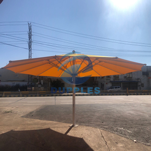 Parasol commercial grand format d'extérieur avec mât central, étanche, résistant aux UV, télécommande, structure en aluminium pour jardin et terrasse - Product Image 2