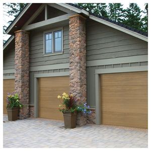 <span class=keywords><strong>Porte</strong></span> de garage <span class=keywords><strong>sectionnelle</strong></span> anti-pincement pour maison familiale - Fonction de fermeture douce protège les enfants et les animaux domestiques - Product Image 2