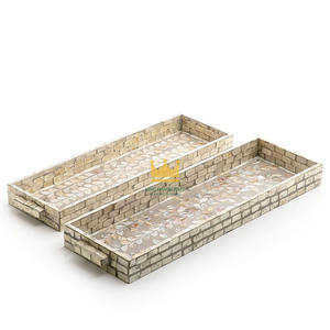 Standard Size Wooden Serving Trays Bone Inlay Finishing Wooden Serving Tray Different Sizes from Vietnam Hot <b>Sale</b> - Product Image 1