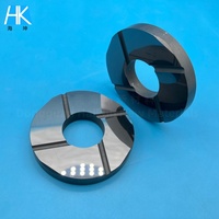 Joint mécanique de précision en carbure de silicium céramique SSiC, à rainures hydrodynamiques, pour gaz sec, face rotative