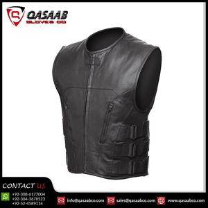 Chaleco de Motocicleta de Cuero sin Mangas 100% Genuino de Alta Calidad, Nuevo Estilo, Diseño Personalizado, para Carreras, Invierno y Verano - Product Image 2