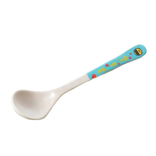 Cartoon printed restaurant kids plastic soup serving spoon for home