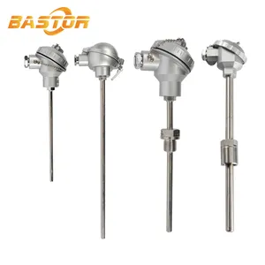 Pt 100 High Accuracy Stainless Steel Probe Thermocouple Pt 100 Temperature Sensor Rtd Pt100 With Junction Box