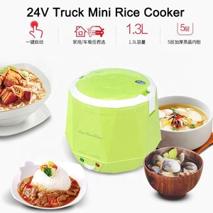 <span class=keywords><strong>Mini</strong></span> Olla <span class=keywords><strong>Arrocera</strong></span> Portátil DC para Camiones, 24V 120W 1.3L, de Plástico con Taza Medidora y Paleta, Alimentada por Batería para Uso en RV/Auto - Product Image 2