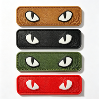 Petite mini étiquette colorée en relief 2D personnalisée patchs en caoutchouc PVC pour sacs