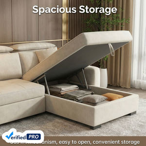 Ghế <span class=keywords><strong>sofa</strong></span> giường đa năng hiện đại, có tựa lưng, mẫu mới, giá rẻ, chất liệu vải, có thể kéo ra và mở rộng, dành cho phòng khách - Product Image 6