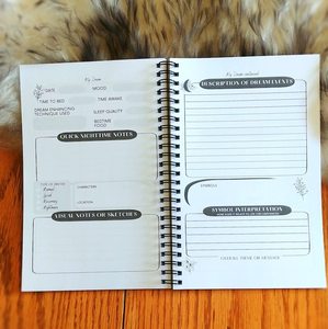 LABON Dream Journal Notebook Spiral Bound Kraft Cover Guide de suivi pour enregistrer Interpréter et réfléchir <span class=keywords><strong>sur</strong></span> les rêves - Product Image 5