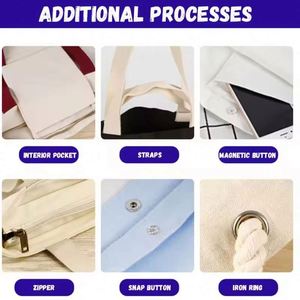 Sac fourre-tout en toile de coton personnalisable avec logo imprimé, réutilisable, pour promotion de marque, cadeau, vente en gros Xdh642 - Product Image 5