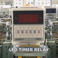Minuteur numérique programmable à LED DH48S-1Z, relais de puissance élevée 5A, 0,01S-99H99M, bornes enfichables AC/DC 12V-380V, étanche, 8P PCB