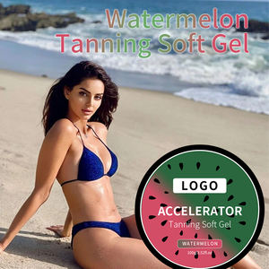 Crème Accélératrice de Bronzage Extérieur Sans Soleil à la Pastèque pour Peaux Foncées, Bronzant Corporel pour Solarium, Lotion Autobronzante Extrême Marque Privée - Product Image 2