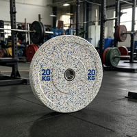 Plaques de poids en caoutchouc noir et acier de haute qualité pour équipement de gym (MOQ)