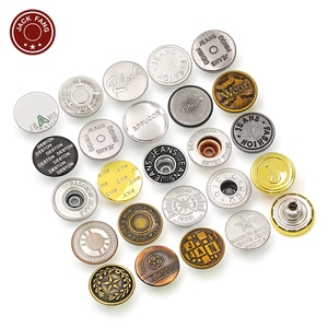 KUNSHUO <b>Button</b> Factory Vintage Brass Jean <b>Button</b> and Rivets Stainless steel Iron Logo Denim Custom Metal <b>Buttons</b> for jeans - Product Image 2