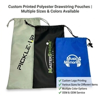 Sac de rangement personnalisé pour équipement sportif, cadeau promotionnel, sac léger en polyester, pochette à cordon pour raquette de pickleball