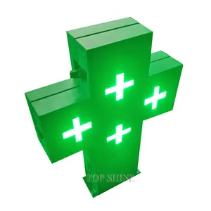 Выбирайте большой размер, Заводская 546 P10, зеленый 2-сторонний больничный видеосигнал, Wi-Fi светодиодный дисплей, аптечный крест