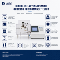 Testeur de performance de meulage pour instruments dentaires rotatifs, machine de test d'usure des fraises, test d'efficacité de coupe pour le contrôle qualité des pièces à main
