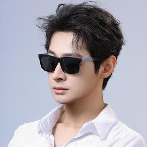 Lunettes de soleil polarisées Dilisha pour hommes, monture noire en PC, verres TAC, protection UV400, type 3, pare-soleil - Product Image 3