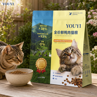 YOUYI Sachet d'emballage pour croquettes pour chien, refermable avec fermeture éclair, pochette verticale refermable avec fermeture éclair, fabrication OEM personnalisée