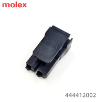 Kabel Molex 444412002 Hitam Asli 7.5 mm Crimp Female Tahan Air 2 Pin Housing