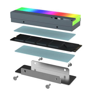 CM-M2A M2 SSD Kühlkörper 5V 3Pin NVME NGFF <span class=keywords><strong>M</strong></span>.<span class=keywords><strong>2</strong></span> 2280 Festkörper laufwerk Festplatten kühlung Kühler Kühlkörper Kühler Weste Wärme leitpad - Product Image 6