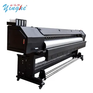 Çift kafa büyük BASKI MAKİNESİ/posteri tuval vinil şal eko solvent yazıcı/10ft çin DX5 plotter geniş format yazıcı