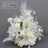 Centres de table de mariage modernes et luxueux faits à la main avec des fleurs en soie, taille personnalisée, fournitures de fête de haute qualité