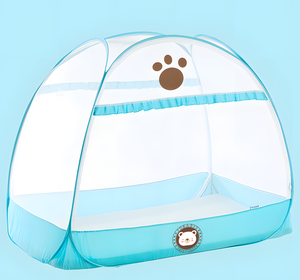 Tienda de campaña emergente para cuna con dosel Red de seguridad para mantener al bebé dentro y fuera Mosquitera para la cuna de verano de los niños - Product Image 1