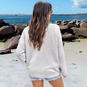 <span class=keywords><strong>Cardigan</strong></span> lungo su misura da donna con motivo a bandiera lavorato a maglia stile coreano Versatile e traspirante per abiti autunnali all'ingrosso - Product Image 2