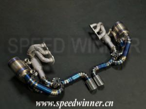 Cabezales de silenciador de sistema de escape de titanio SpeedWinner para Porsche 997,2 3,8 T 2011-2012 <span class=keywords><strong>Carrera</strong></span> S 911 997,1 3.6L 2005-2009 en GT3 - Product Image 2