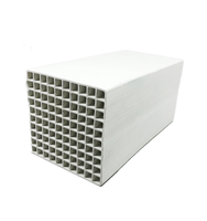 Céramique alvéolée 100x100x100mm 150x150x300mm Carrée Ronde Mullite Cordierite 40 43 50 60 Canaux, Matériau de régénération pour RTO