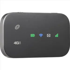 Routeur Mobile Wi-Fi 5G Et Carte Sim Sur Un Bureau En Bois Banque