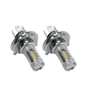 Phares de voiture à haute puissance <span class=keywords><strong>Led</strong></span>, H4, faisceau haut/bas, 6000K, blanc, <span class=keywords><strong>12</strong></span> <span class=keywords><strong>volts</strong></span>, phare avant antibrouillard pour <span class=keywords><strong>automobile</strong></span> avec objectif, 80W - Product Image 1