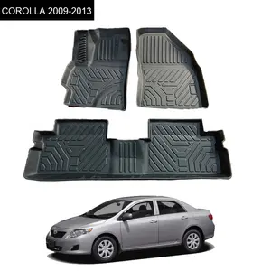 Tất cả thời tiết xe thảm sàn Chất lượng cao XPE xe Thảm nhà máy 3D cao su xe thảm cho Corolla 2009-2013 Corolla 2014-2018