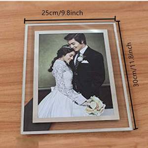 <b>Photo</b> <b>Frame</b> Wholesale Creative Crystal <b>Glass</b> <b>Photo</b> <b>Frame</b> 7 Inch 8 Inch Patent Certificate Bedside Transparent Picture <b>Frame</b> - Product Image 3