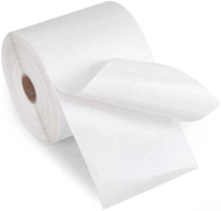 Échantillon Gratuit Fabricant d'Étiquettes Étiquettes d'Imprimante Thermique 100x120mm pour Étiquettes d'Adresse d'Expédition Autocollant d'Imprimante 4x4.72