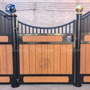 유럽에서 인기 판매 중인 맞춤형 모듈식 말 마구간, 아연 도금 강철 프레임과 대나무 충전재를 사용한 승마 시설용 말 마구간 - Product Image 6