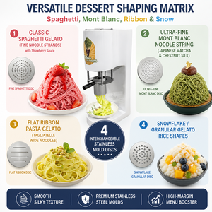 Niedriger Preis Italienische Gelato Eis nudel form maschine/<span class=keywords><strong>Spaghetti</strong></span> /Gel presse - Product Image 5