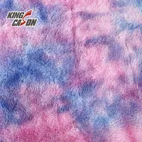 Kingcason atacado 100% poliéster impressão personalizada amarrar tecido de pele para roupas