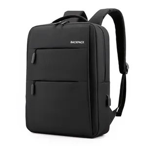 OMASKA Tas Ransel Laptop Nilon 17 Inci, Tas Ransel Laptop Pintar Kantung Anti Maling